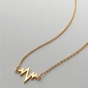 Be There In A Heart Beat gold plated necklace
